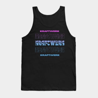 Kraftwerk // Typography Fan Art Design Tank Top